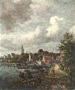 RUISDAEL, Jacob Isaackszon van View of Amsterdam  dh Germany oil painting artist